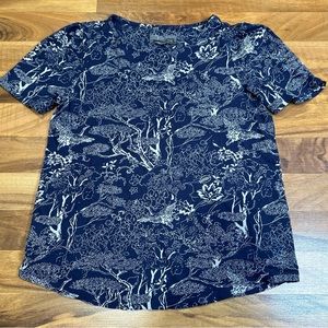 Anthropologie Acacia Blue Short Sleeves Top Size‎ XS